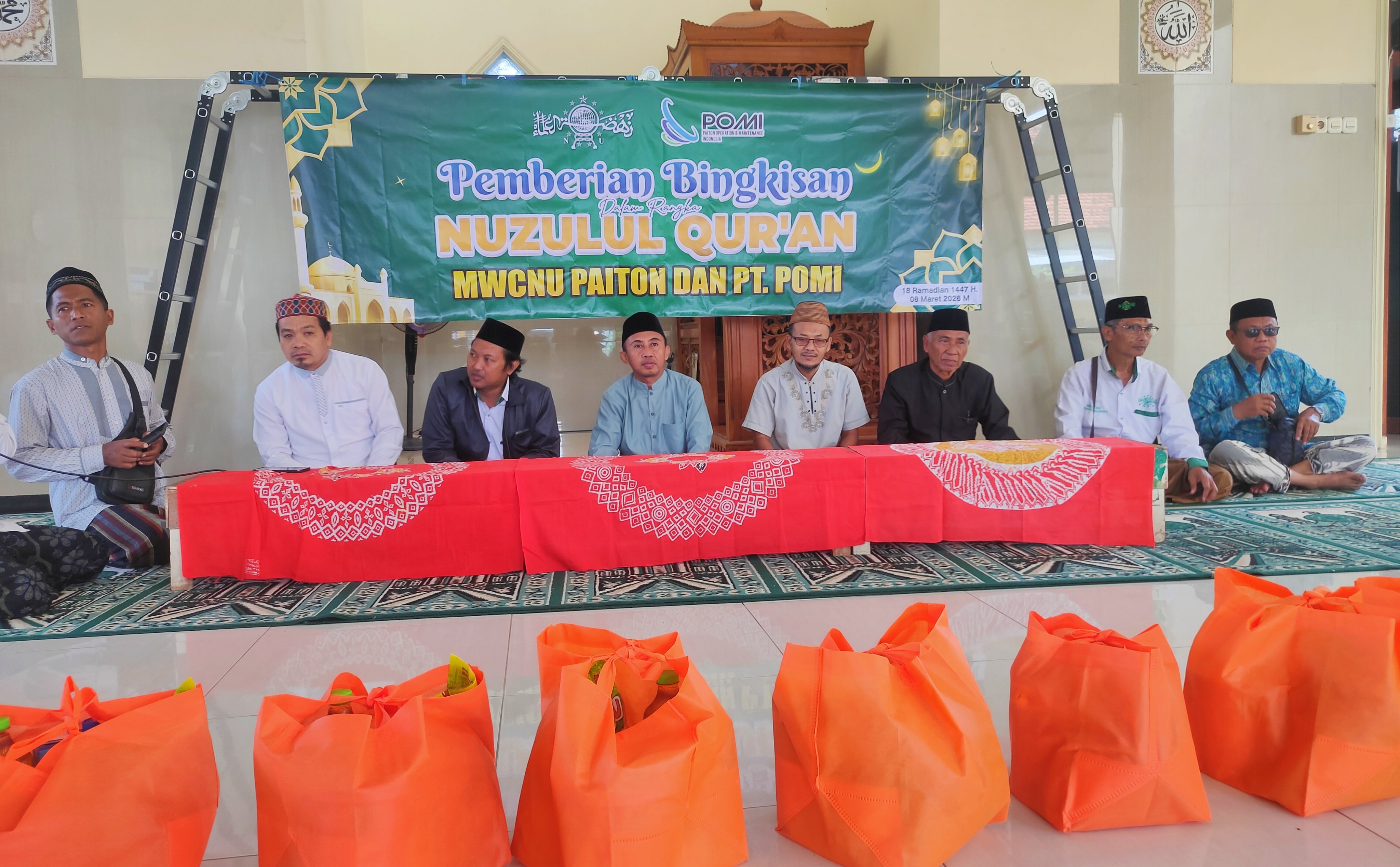 MWCNU Paiton Gelar Peringatan Nuzulul Qur’an dengan Santunan Anak Yatim