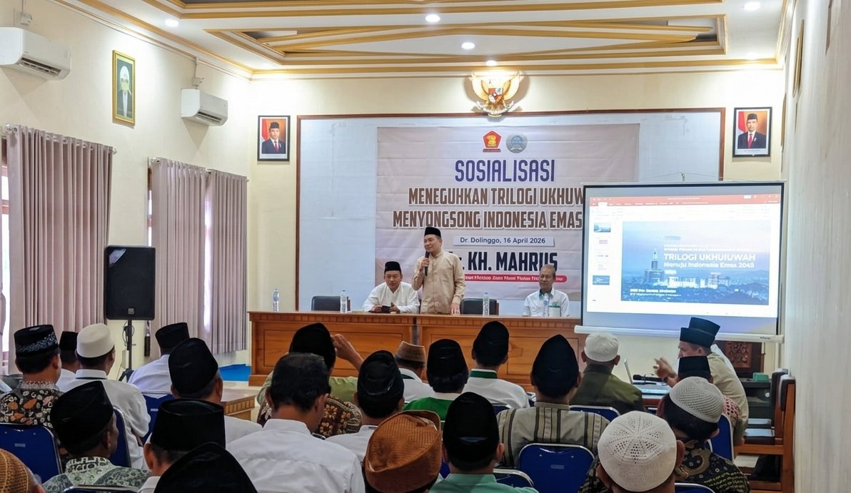 Meneguhkan Trilogi Ukhuwah melalui Sosialisasi di MWCNU Paiton Menuju Indonesia Emas
